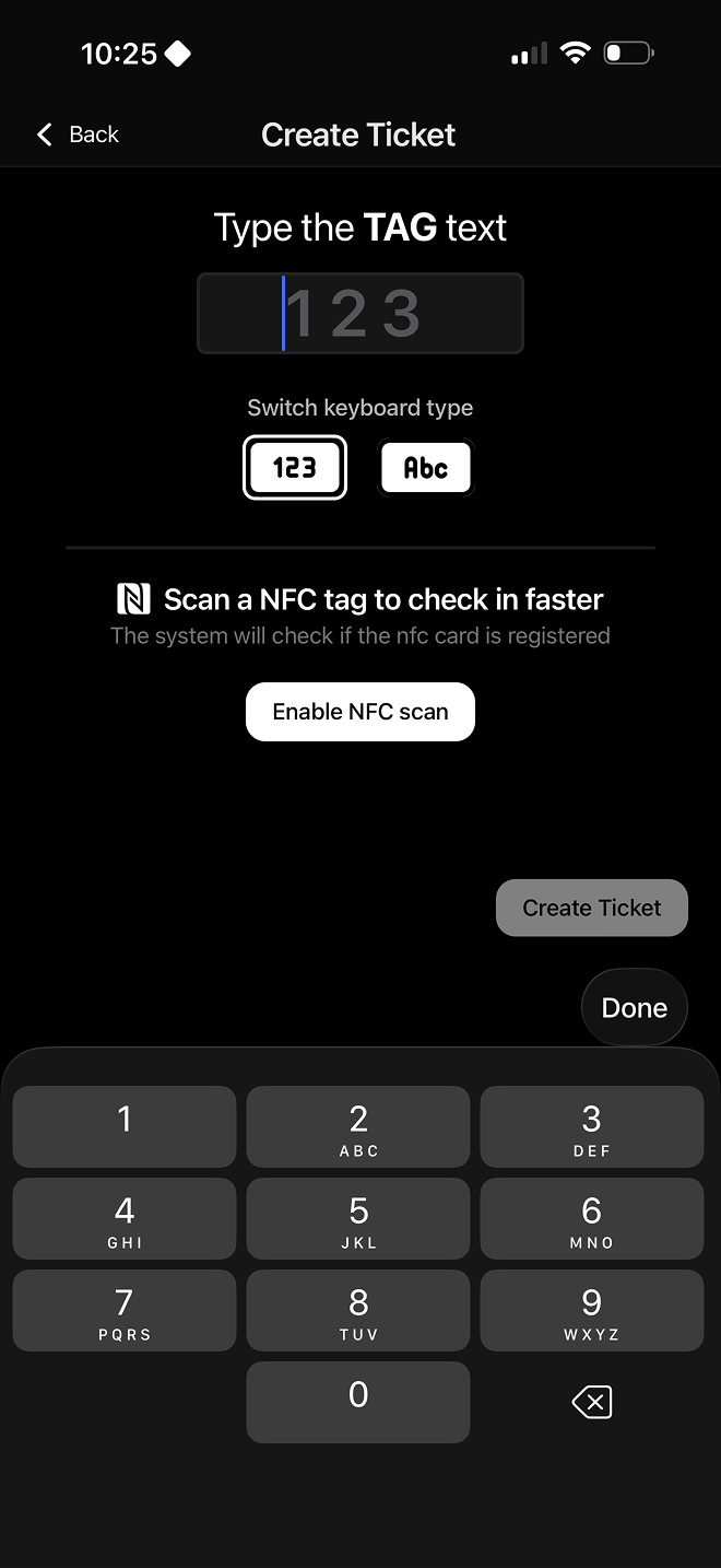 Assign a tag when creating a ticket