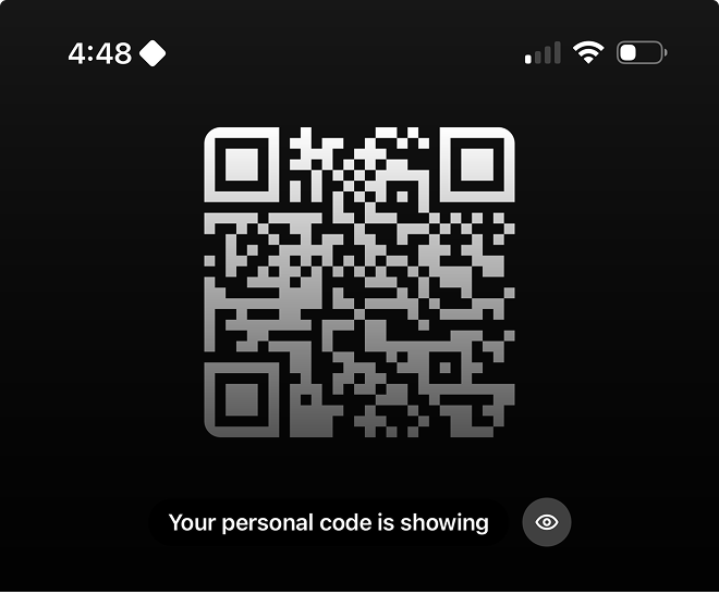 Scan customer CoatCheck QR code